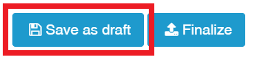 Save as draft button